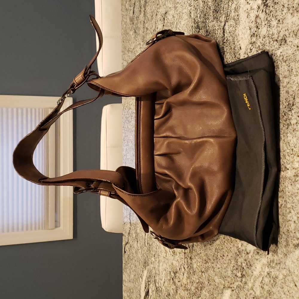 Authentic Fendi Doctor B. Frame Shoulder Bag
